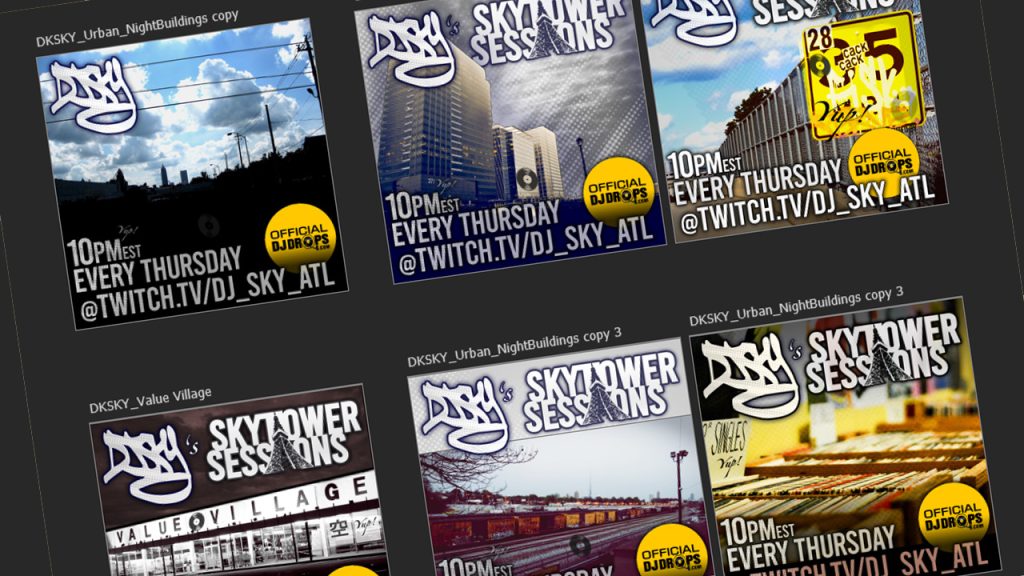 Instagram Flyers for DJ Sky